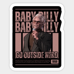 uncle baby billy uncle baby billy uncle baby billy Sticker